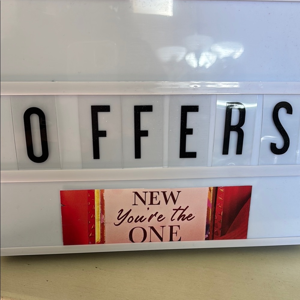 Lightbox Sign with Letters